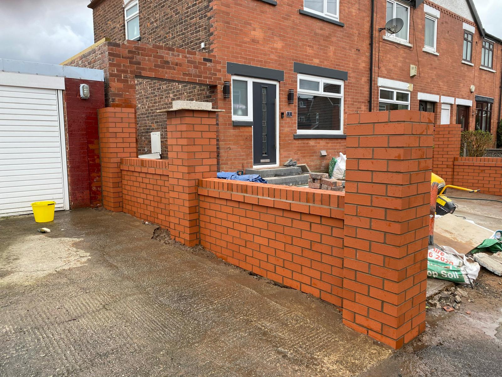 Wall built for customer